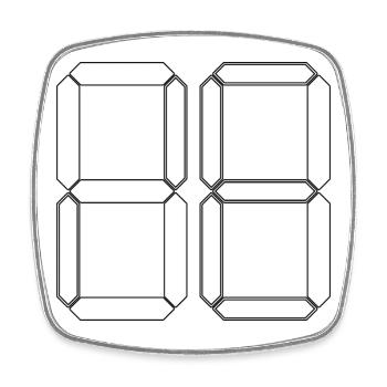 NUMÉRO 51 Cinquante-et-Un Cadeaux Numériques - Magnet carré - blanc - Devant