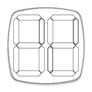 NUMÉRO 65 Soixante-cinq Cadeaux Numériques - Magnet carré - blanc - Devant