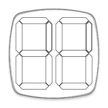 NUMÉRO 66 Soixante-six Cadeaux Numériques - Magnet carré - blanc - Devant