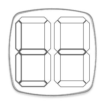 NUMÉRO 70 Soixante-dix Cadeaux Numériques - Magnet carré - blanc - Devant