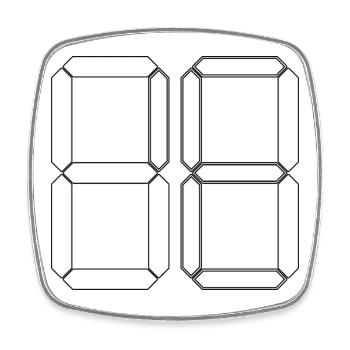 NUMÉRO 61 Soixante-et-Un Cadeaux Numériques - Magnet carré - blanc - Devant