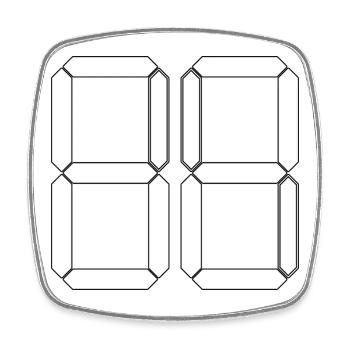 NUMÉRO 62 Soixante-deux Cadeaux Numériques - Magnet carré - blanc - Devant