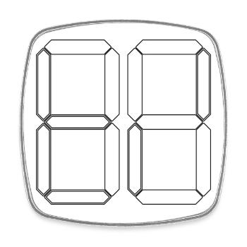 NUMÉRO 75 Soixante-quinze Cadeaux Numérique - Magnet carré - blanc - Devant