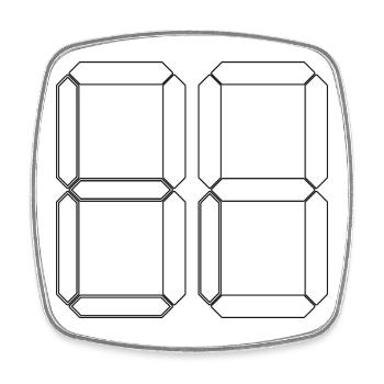 NUMÉRO 79 Soixante-dix-neuf Cadeau Digital - Magnet carré - blanc - Devant