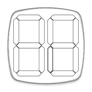 NUMÉRO 89 Quatre-vingt-neuf Cadeaux Numériques - Magnet carré - blanc - Devant