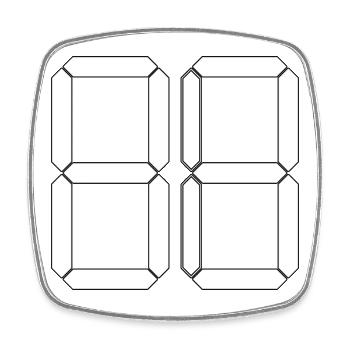 NUMÉRO 83 Quatre-vingt-trois cadeaux numériques - Magnet carré - blanc - Devant