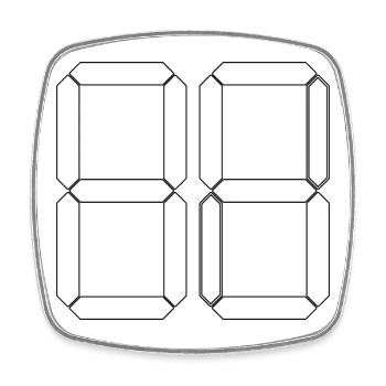 NUMÉRO 85 Quatre-vingt-cinq Cadeaux Numériques - Magnet carré - blanc - Devant