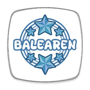 Reise Balearen - Viereckiger Kühlschrankmagnet - Weiß - Vorne