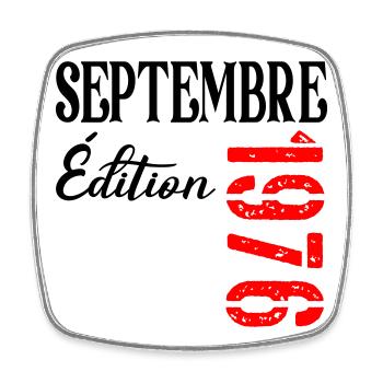 France 50e Anniversaire Septembre 1976 - Magnet carré - blanc - Devant