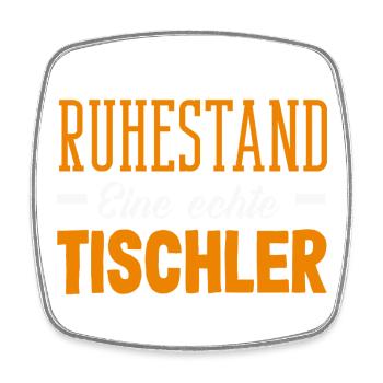 Tischler Legende Ruhestand - Viereckiger Kühlschrankmagnet - Weiß - Vorne