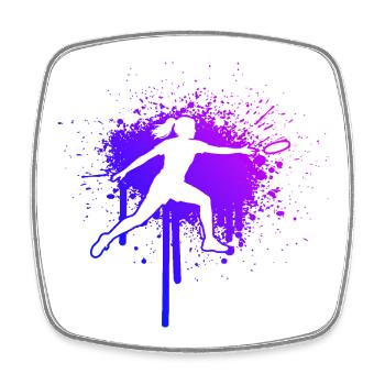 Disc Golf Gift Idea for a Disc Athlete - Square fridge magnet - white - Front
