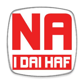 Na I Dai Haf, nein zu Zweitwohnungen - Viereckiger Kühlschrankmagnet - Weiß - Vorne