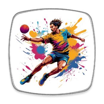 Handball Handballer Handball Trainer Fan Geschenk - Viereckiger Kühlschrankmagnet - Weiß - Vorne
