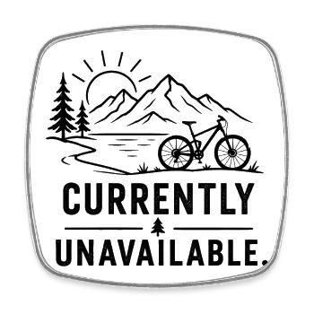 Bergbike Momentan Ausverkauft - Viereckiger Kühlschrankmagnet - Weiß - Vorne