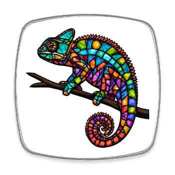Show off your colors - Square fridge magnet - white - Front