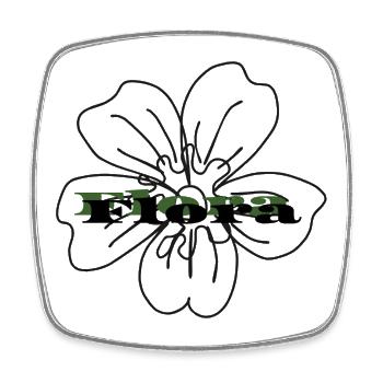 Money Flower – Money Doesn't Grow on Trees Design - Square fridge magnet - white - Front