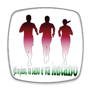 Chi va piano, va sano e va lontano - Viereckiger Kühlschrankmagnet - Weiß - Vorne