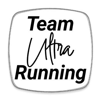 Team Ultra Running Laufen Shirt - Viereckiger Kühlschrankmagnet - Weiß - Vorne