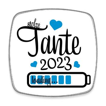tante 2023 - Viereckiger Kühlschrankmagnet - Weiß - Vorne