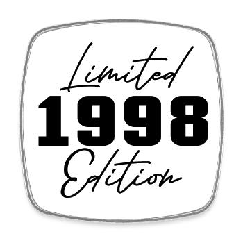 25th Birthday Men Women Anniversary 25 Years Old - Square fridge magnet - white - Front