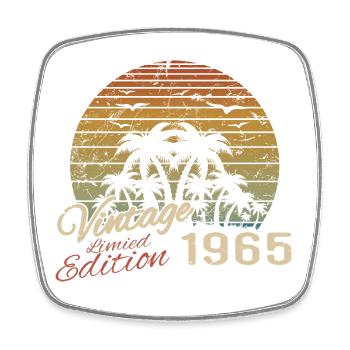 Vintage 1965 Birthday Gift 1965 Retro 1965 - Square fridge magnet - white - Front