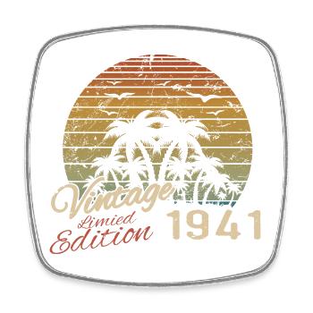 Vintage 1941 Birthday Gift 1941 Retro 1941 - Square fridge magnet - white - Front