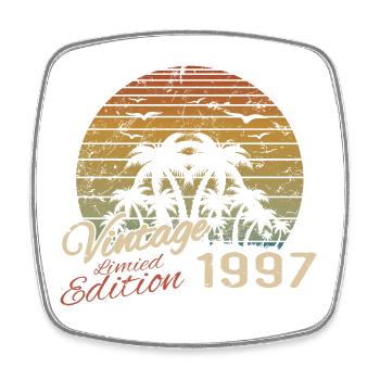 Vintage 1997 Birthday Gift 1997 Retro 1997 - Square fridge magnet - white - Front
