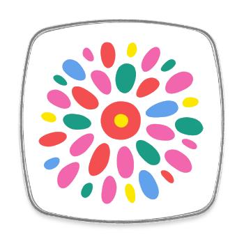 THANK YOU. MISTRESS. MASTER. THANK YOU MISTRESS. GIFT. - Square fridge magnet - white - Front