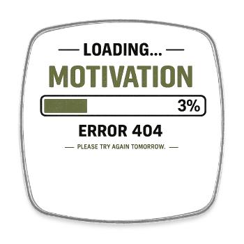 Chargement de motivation – Erreur 404 - Magnet carré - blanc - Devant