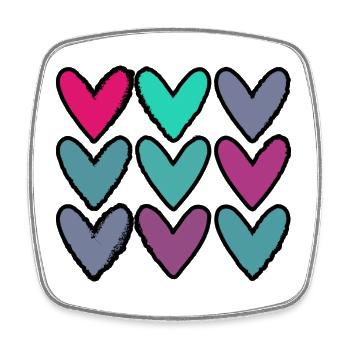PAAR. ICH HABE GERADE GEHEIRATET. Junggesellinnenabschied. VALENTINSTAG. LIEBE. - Viereckiger Kühlschrankmagnet - Weiß - Vorne