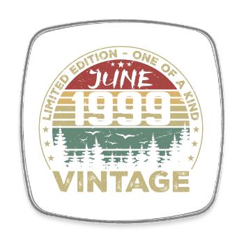 Gift June 1999 Birthday June 1999 June 1999 - Square fridge magnet - white - Front