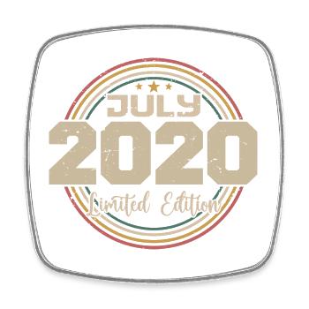 2020 Birthday July 2020 Gift July 2020 - Square fridge magnet - white - Front