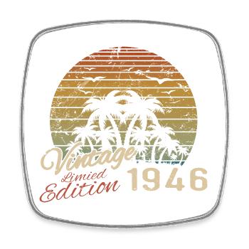 Vintage 1946 Anniversaire Cadeau 1946 Rétro 1946 - Magnet carré - blanc - Devant