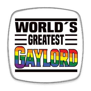 World's Greatest Gaylord - Viereckiger Kühlschrankmagnet - Weiß - Vorne