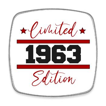 Édition limitée Né en 1963 59e anniversaire - Magnet carré - blanc - Devant