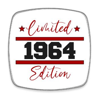 Limited Edition Born 1964 58th birthday - Square fridge magnet - white - Front