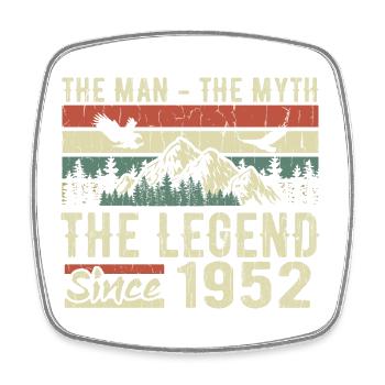 Retro 1952 Vintage - 1952 Birthday Gift - Square fridge magnet - white - Front