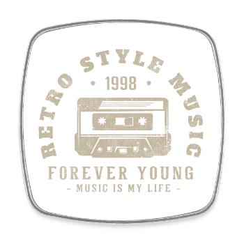 Retro 1998 Birthday Gift 1998 Vintage 1998 - Square fridge magnet - white - Front