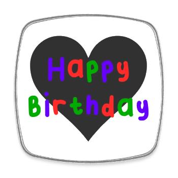 20. 20 ANS. 20e ANNIVERSAIRE. ANNIVERSAIRE 20 ANS. - Magnet carré - blanc - Devant