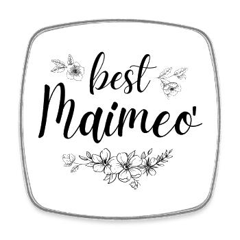 Beste Maimeo. Maimeo Geschenk - Viereckiger Kühlschrankmagnet - Weiß - Vorne