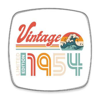 1954 Anniversaire Cadeau Né en 1954 - Magnet carré - blanc - Devant