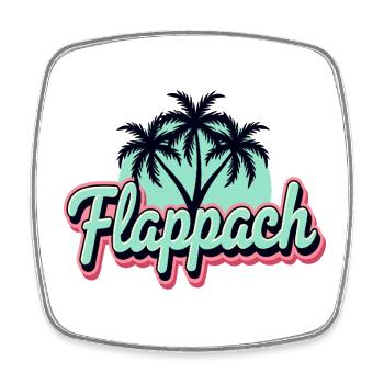 Flappach Ravensburg Palm Trees - Square fridge magnet - white - Front