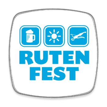 Rutenfest Ravensburg Wappen Symbole - Viereckiger Kühlschrankmagnet - Weiß - Vorne