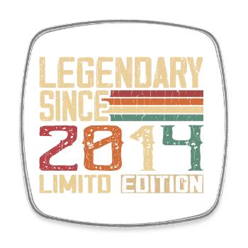 Original 2014 Vintage Cadeau D’anniversaire 2014 - Magnet carré - blanc - Devant
