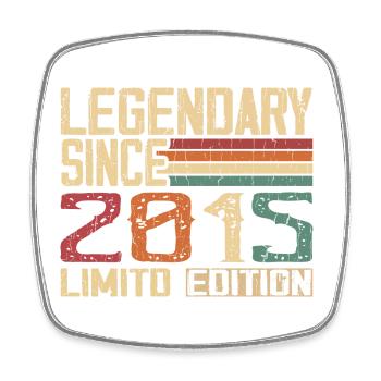 Original 2015 Vintage Birthday Gift 2015 - Square fridge magnet - white - Front