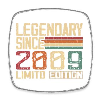 Original 2009 Vintage Birthday Gift 2009 - Square fridge magnet - white - Front