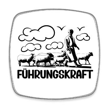 Führungskraft Schafe Hirte Geschenkidee Humor - Viereckiger Kühlschrankmagnet - Weiß - Vorne