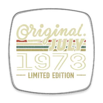 Juillet 1978 Original Cadeau Anniversaire 1978 - Magnet carré - blanc - Devant