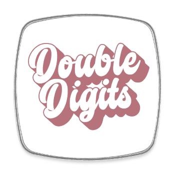 Cadeau de 10e anniversaire, 10 ans, pour garçons et filles - Magnet carré - blanc - Devant