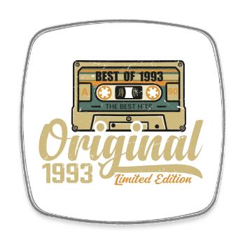 Original 1993 Jahrgang - 1993 Geburtstagsgeschenk - Viereckiger Kühlschrankmagnet - Weiß - Vorne